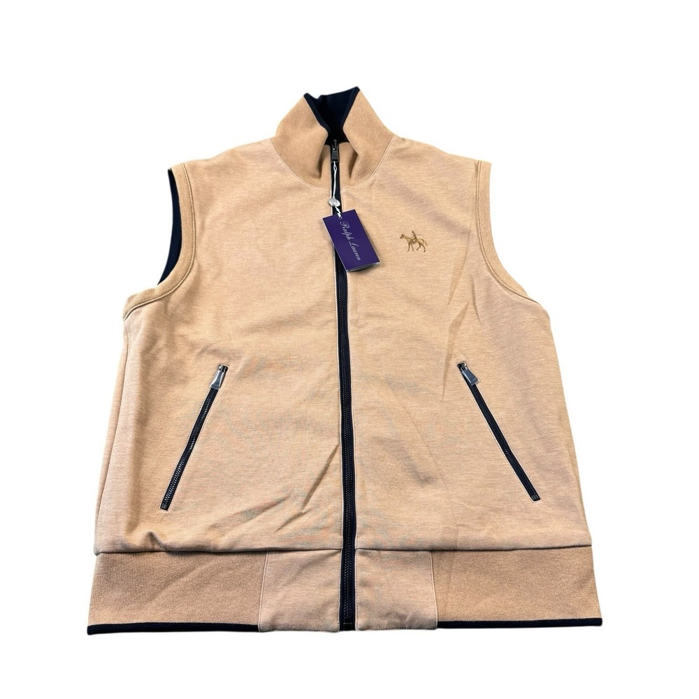 Ralph Lauren Purple Label Reversible Standing Pony Full Zip Men's Vest M NWT